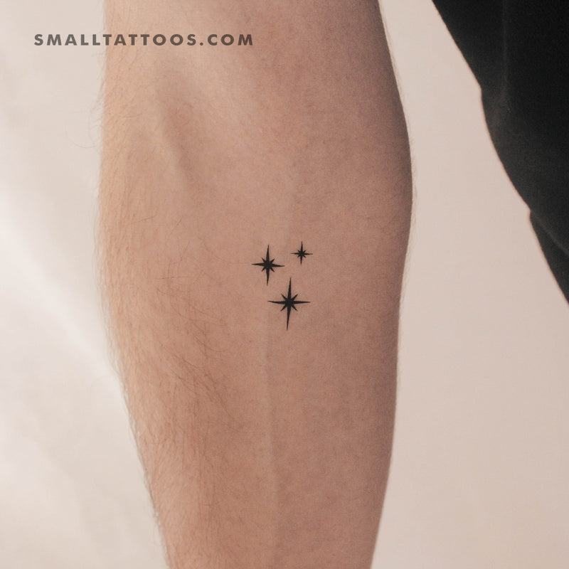 Small Stardust/Sparkle Temporary Tattoo (Set of 3)