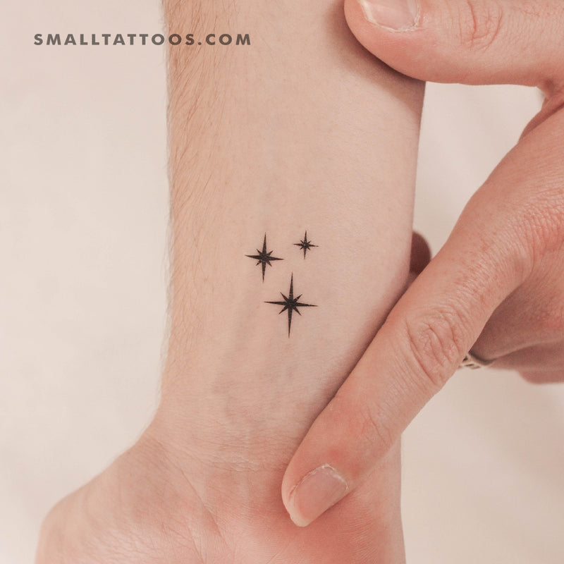 Small Stardust/Sparkle Temporary Tattoo (Set of 3)