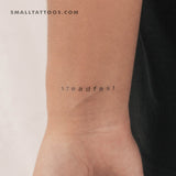 Steadfast Temporary Tattoo (Set of 3)