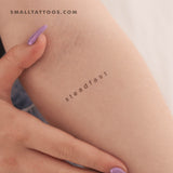 Steadfast Temporary Tattoo (Set of 3)