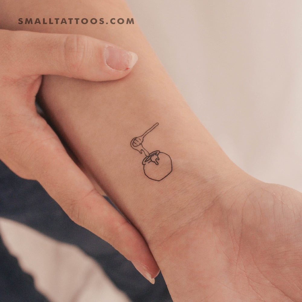 Tatuaje temporal de tarro de miel (juego de 3)