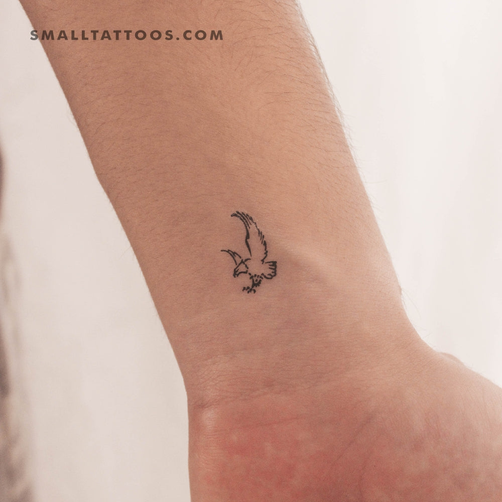 Little Bald Eagle Temporary Tattoo (Set of 3)