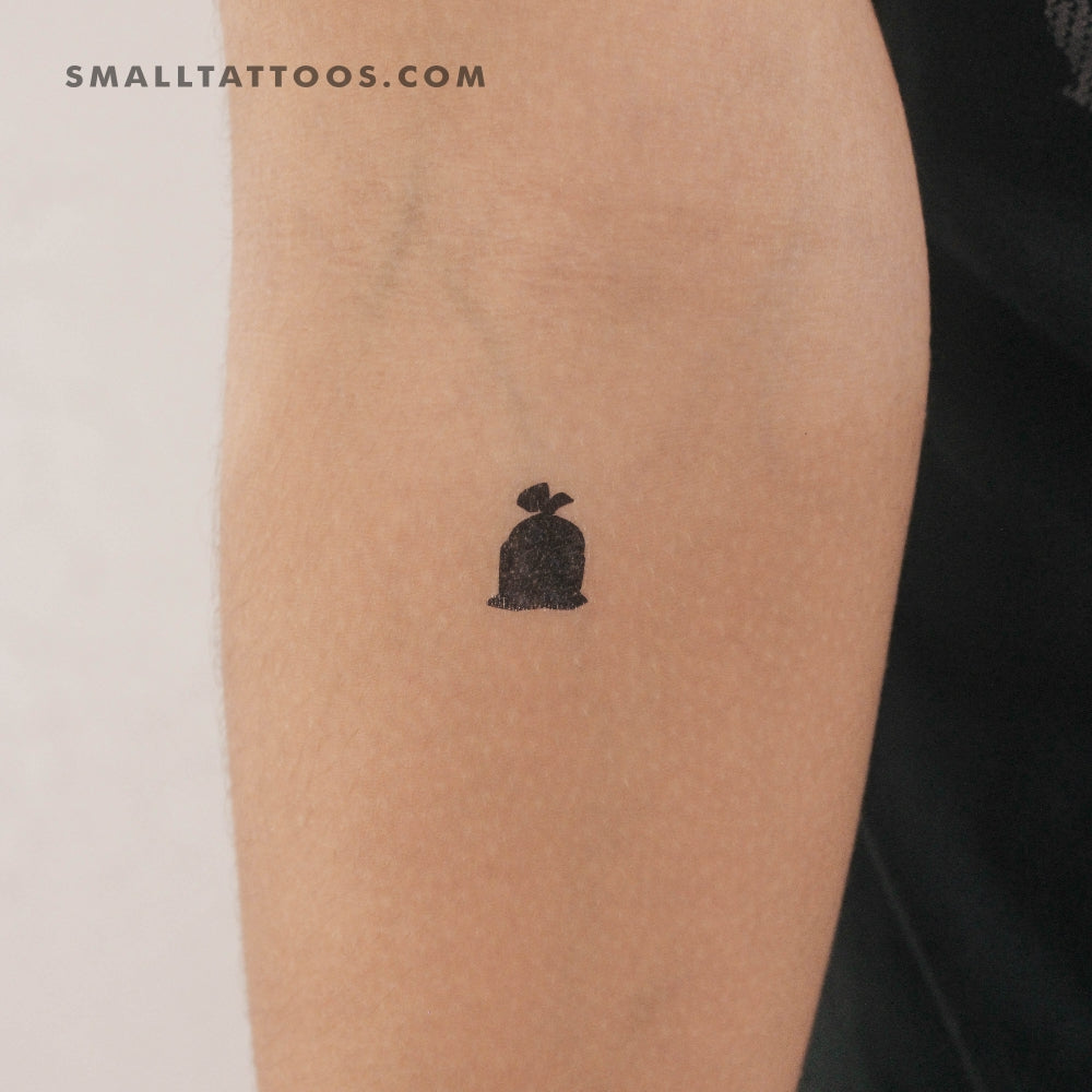 Tatuaje temporal de bolsa de basura (juego de 3)