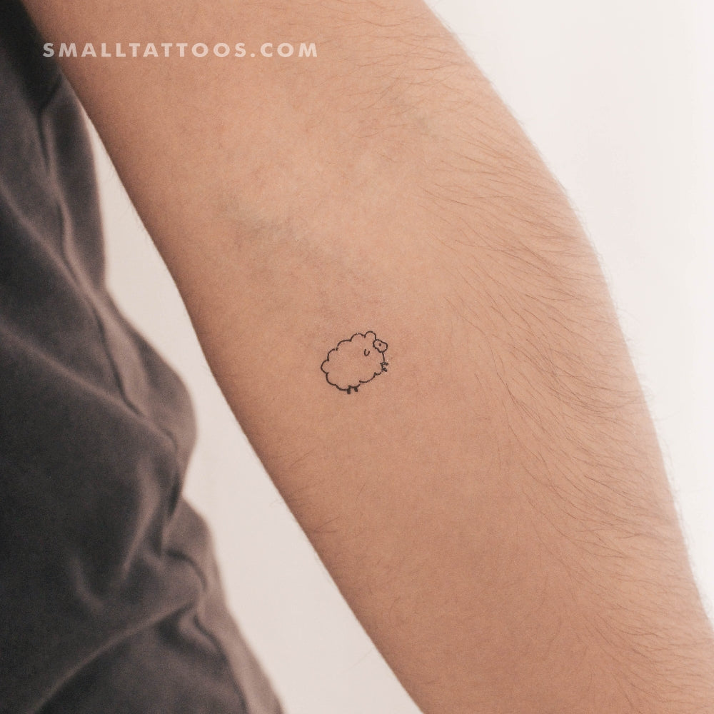 Tatuaje temporal de ovejita (juego de 3)