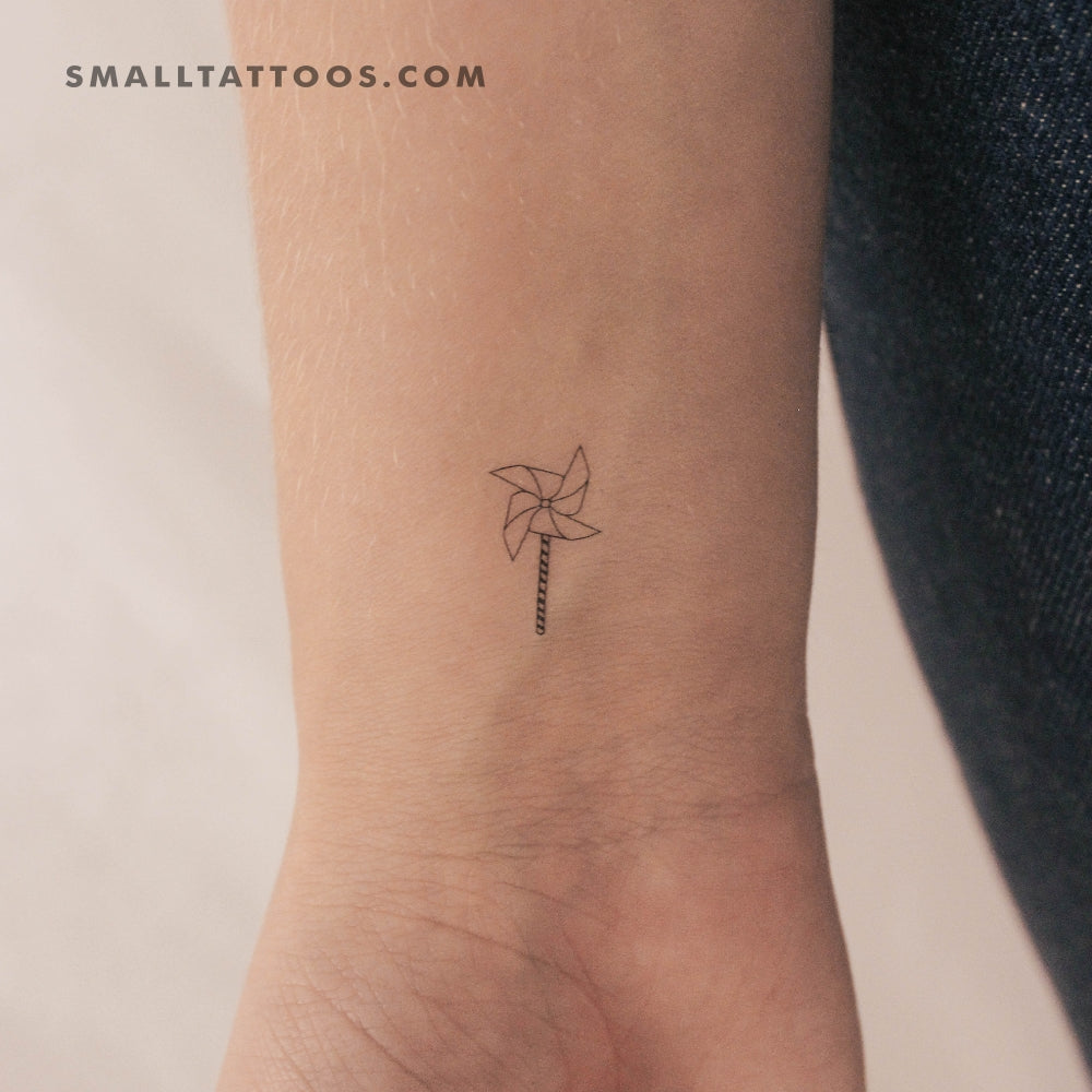 Tatuaje temporal de molinete (juego de 3)