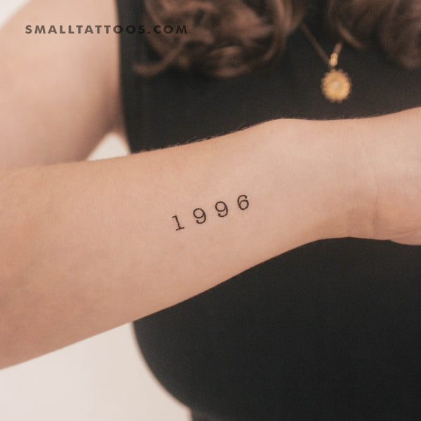 1996 Birth Year Temporary Tattoo (Set of 3)