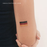 Germany Flag Temporary Tattoo - Set of 3