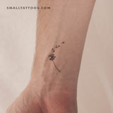 Dandelion And Seeds Temporary Tattoo (Set of 3)