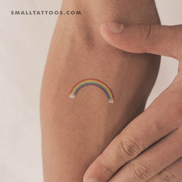 Color Rainbow Temporary Tattoo (Set of 3)