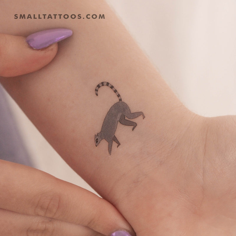 Lemur Temporary Tattoo (Set of 3)