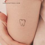 Little Tooth Temporary Tattoo (Set of 3)