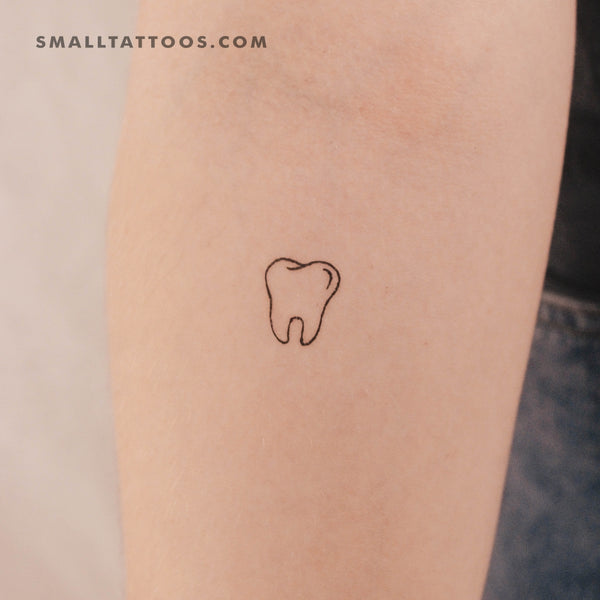 Tooth Temporary Tattoo (Set of 3)