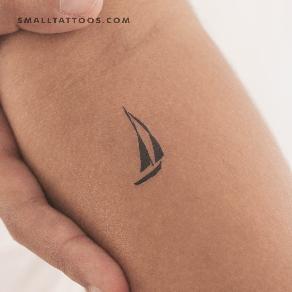 Sailboat Temporary Tattoo (Set of 3) – Small Tattoos