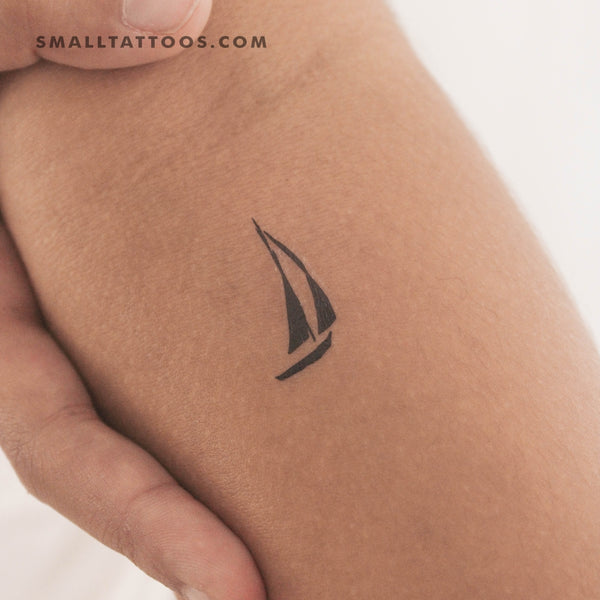 Sailboat Temporary Tattoo (Set of 3)