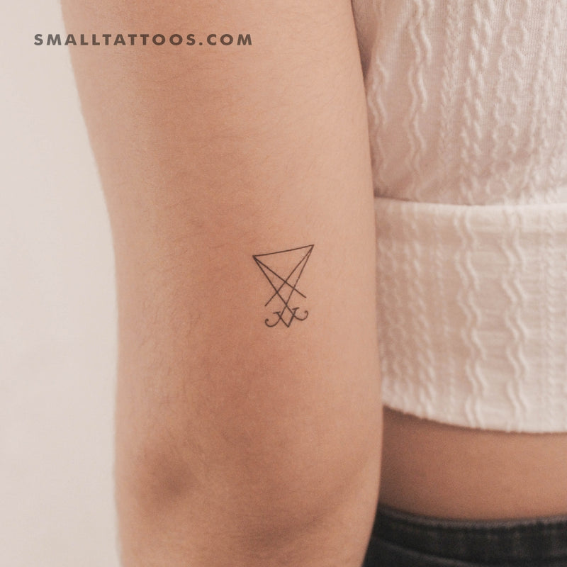 The Sigil Of Lucifer Temporary Tattoo (Set of 3)