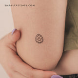 Tiny Pinecone Temporary Tattoo (Set of 3)