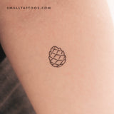 Tiny Pinecone Temporary Tattoo (Set of 3)