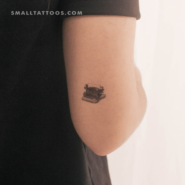 Typewriter Temporary Tattoo (Set of 3)