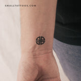 Small Celtic Shield Knot Temporary Tattoo (Set of 3)