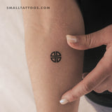 Small Celtic Shield Knot Temporary Tattoo (Set of 3)