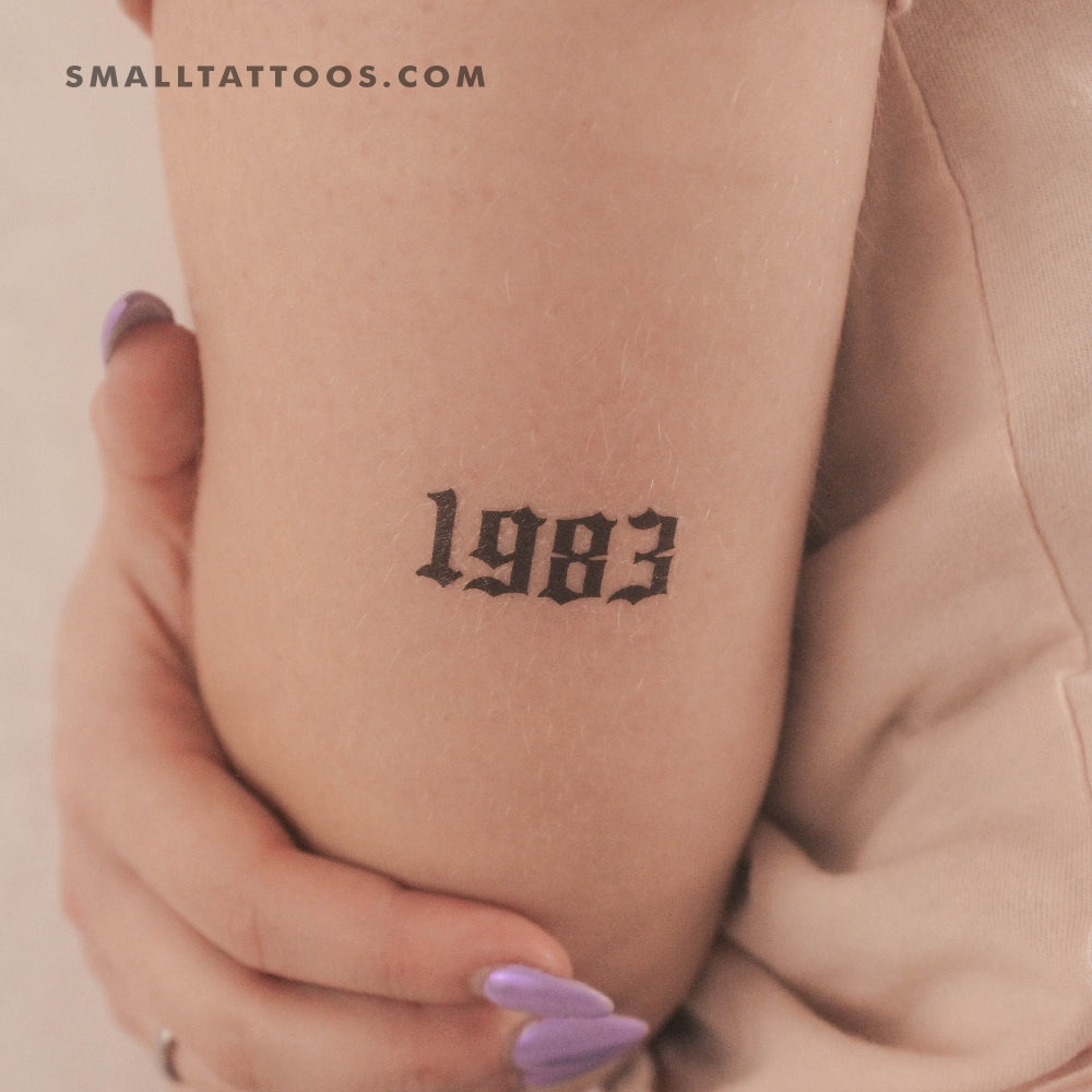 Tatuaje temporal gótico de 1983 (juego de 3)