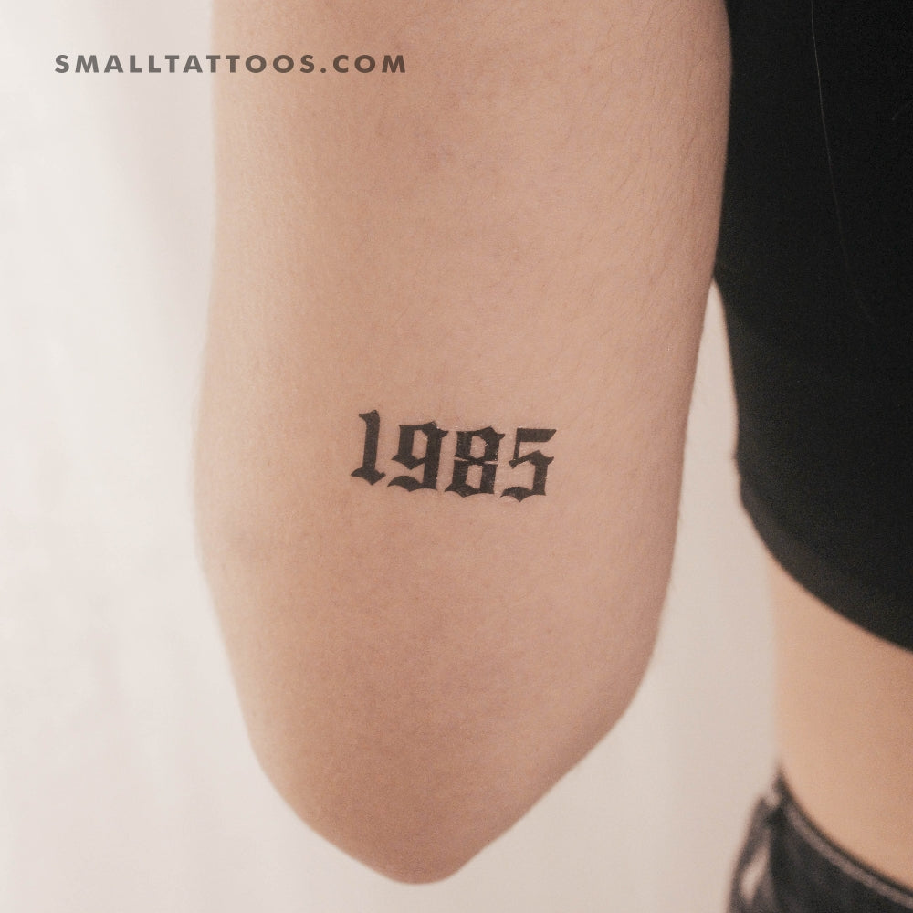 Tatuaje temporal gótico de 1985 (juego de 3)