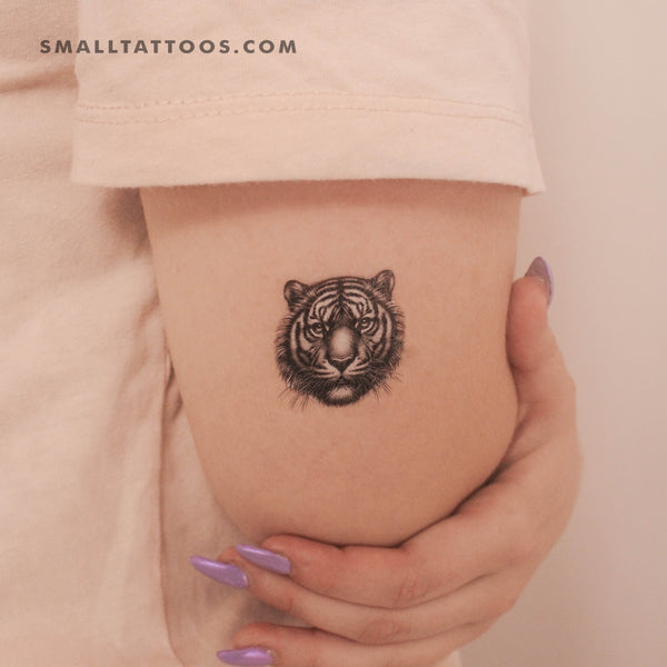 Tiger Head Temporary Tattoo (Set of 3)