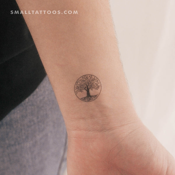 Small Tree Of Life Temporary Tattoo (Set of 3)