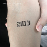 Gothic 2013 Temporary Tattoo (Set of 3)