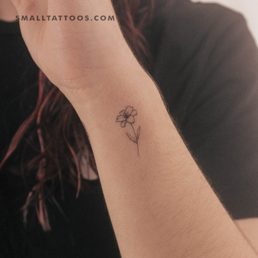 Tatuaje temporal de lirio (juego de 3)