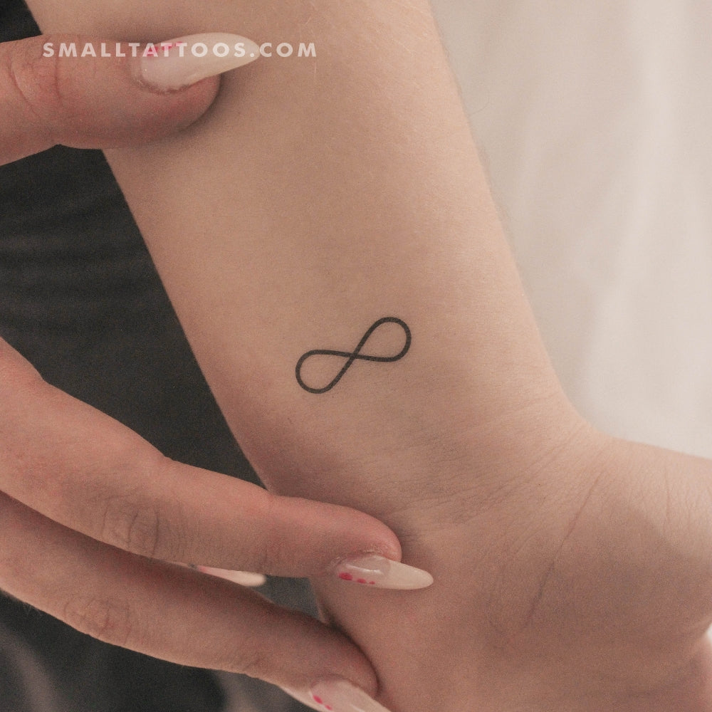Tatuaje temporal del símbolo del infinito (juego de 3)