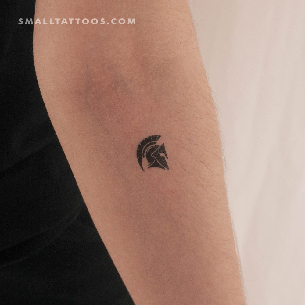 Tatuaje temporal de casco espartano (juego de 3)