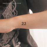 22 Temporary Tattoo (Set of 3)