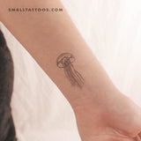 Fine Line Jellyfish Temporary Tattoo (Set of 3)