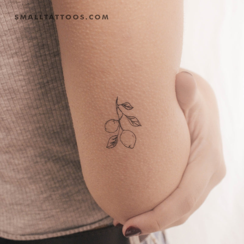 Lemon Branch Temporary Tattoo (Set of 3)