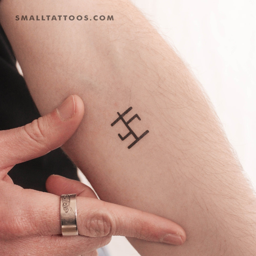 Tatuaje temporal de sigilo rúnico curativo (juego de 3)