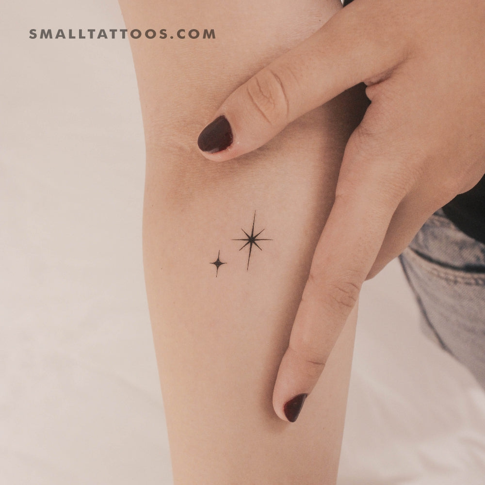Tatuaje temporal "La segunda estrella a la derecha" (juego de 3)