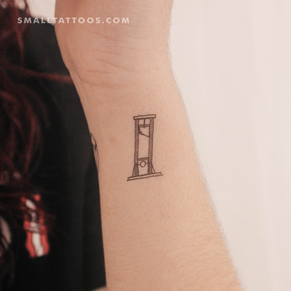 Tatuaje temporal de guillotina (juego de 3)