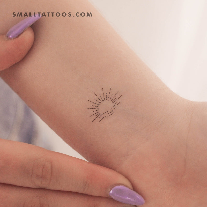 Boho Sunset Temporary Tattoo (Set of 3)