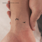 Two Flying Birds Temporary Tattoo (Set of 3)