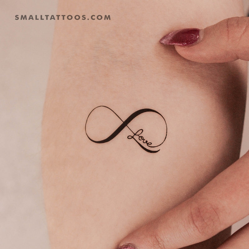 Love Infinity Symbol Temporary Tattoo (Set of 3)