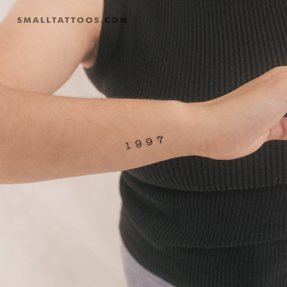 Tatuaje temporal del año de nacimiento 1997 (juego de 3)