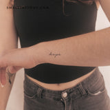 'Hope' Temporary Tattoo (Set of 3)