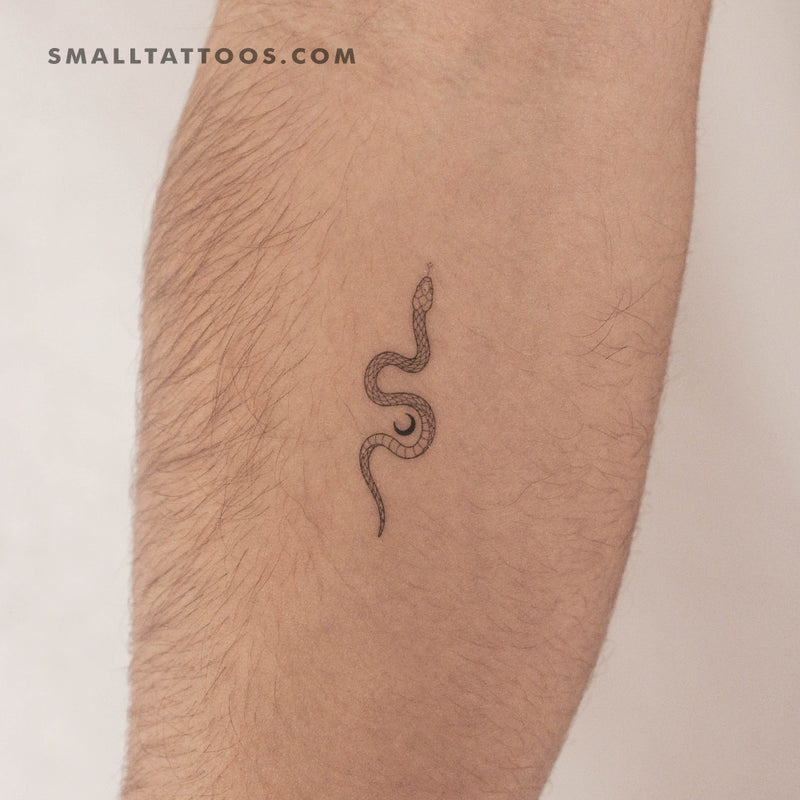 The Soma Snake by Jakenowicz Temporary Tattoo - Set of 3