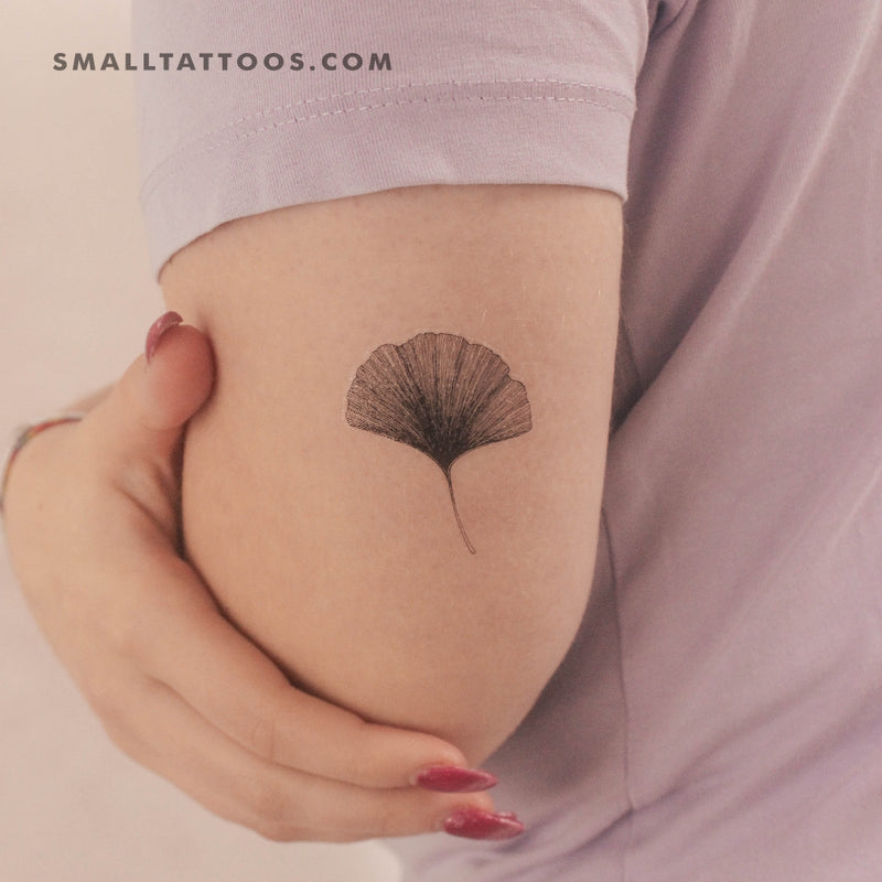 Ginkgo Leaf Temporary Tattoo (Set of 3)