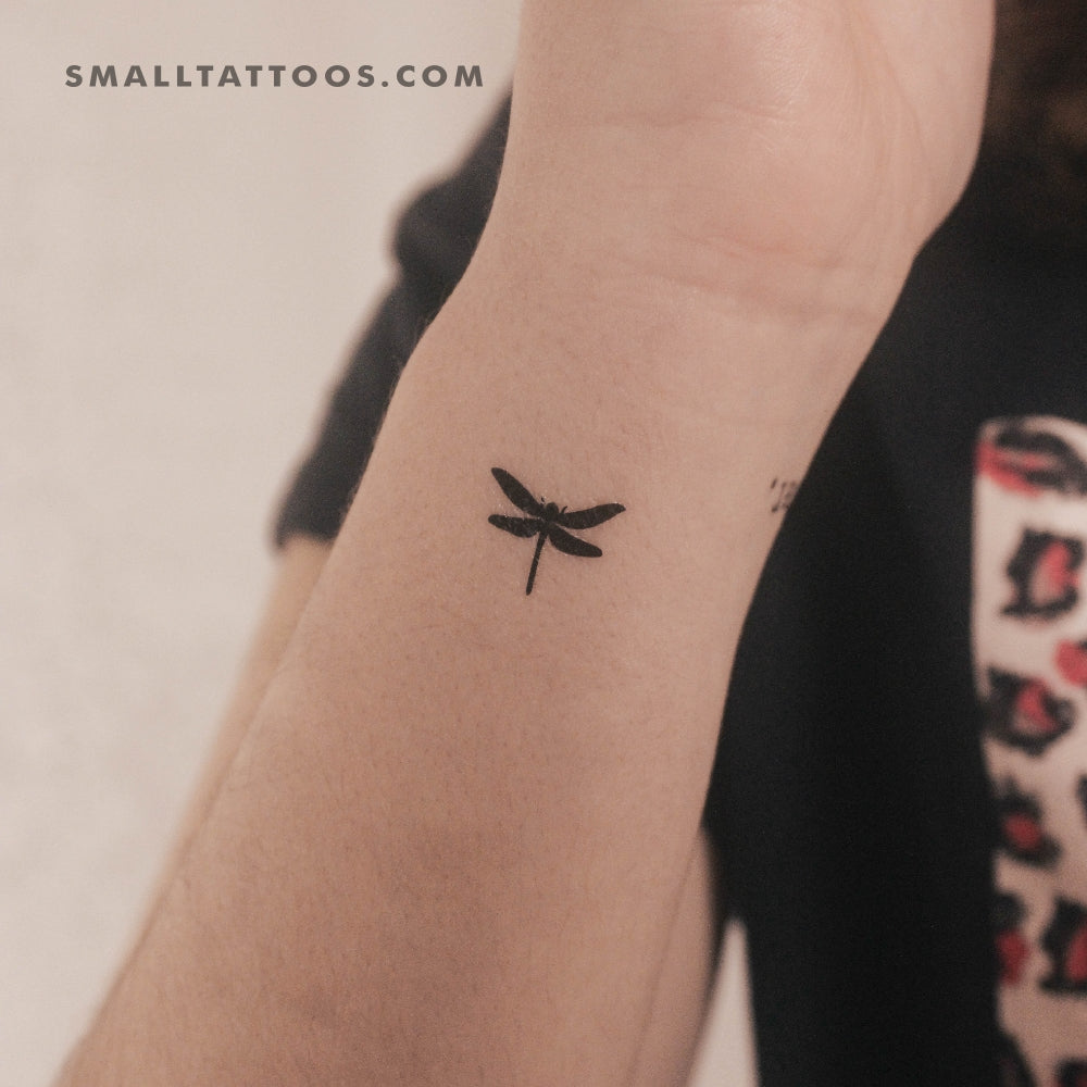Tatuaje temporal de libélula pequeña (juego de 3)