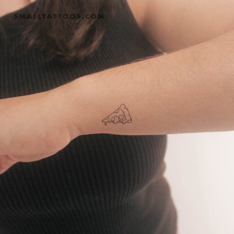 Pizza Slice Temporary Tattoo (Set of 3)