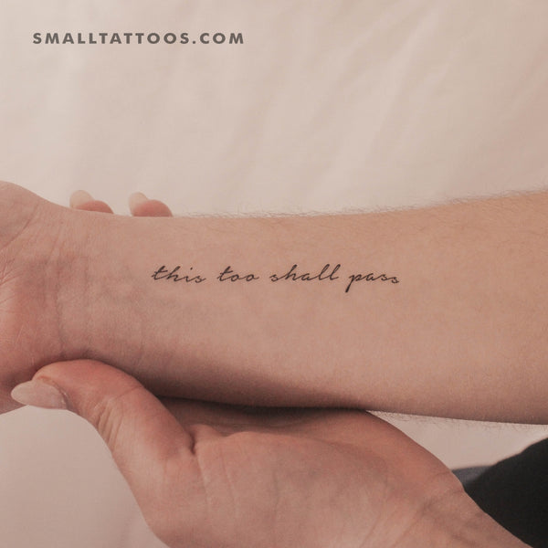 This Too Shall Pass Temporary Tattoo (Set of 3)