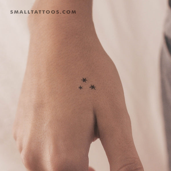 Small Three Stars Temporary Tattoo (Set of 3)