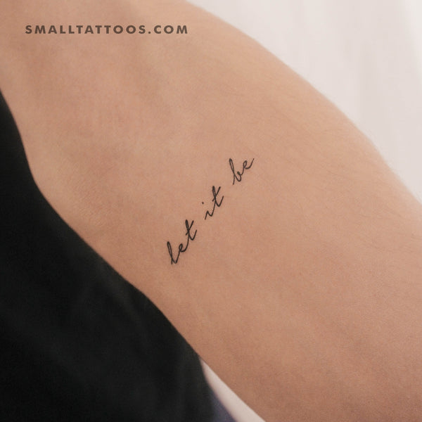 Let It Be Temporary Tattoo (Set of 3)